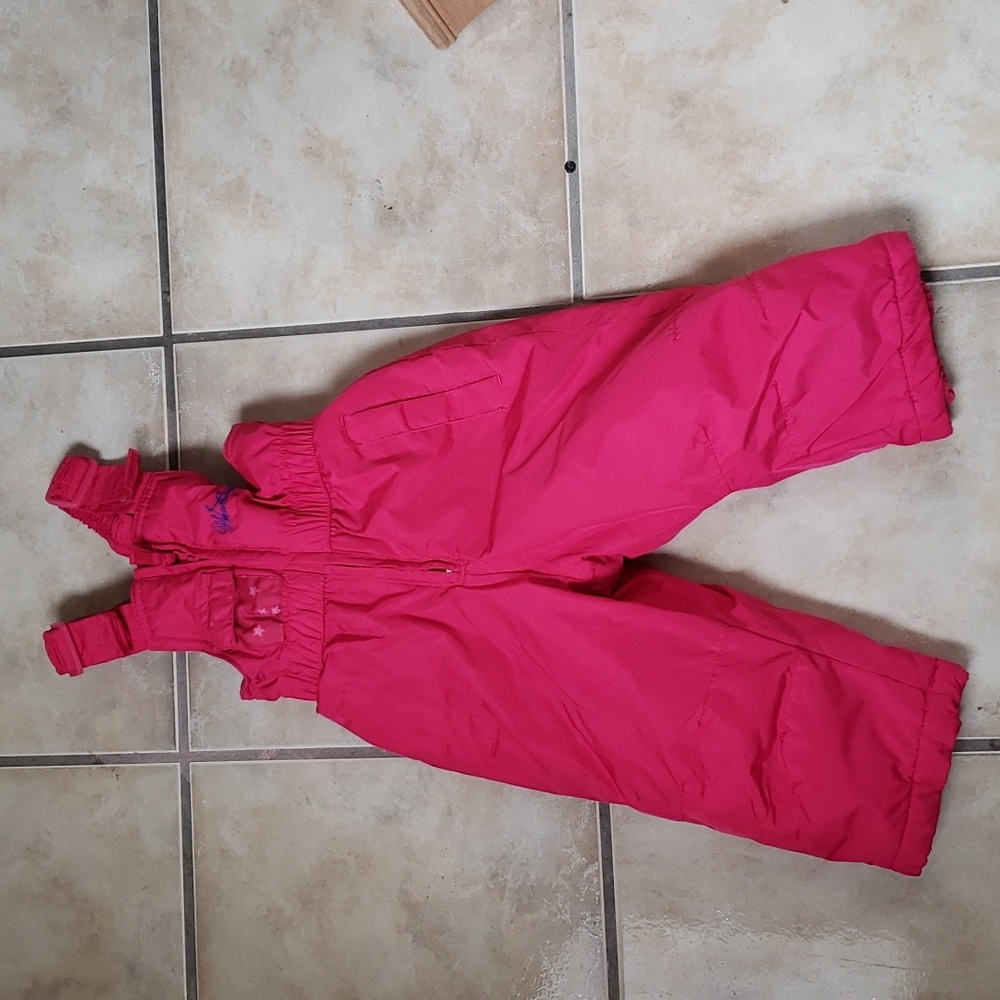 Weatherproof  itty bitty girls ski bibs sz infant sz  18 months